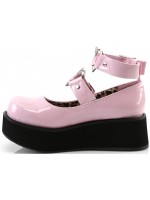 Sprite Heart Ring Baby Pink Platform Mary Jane