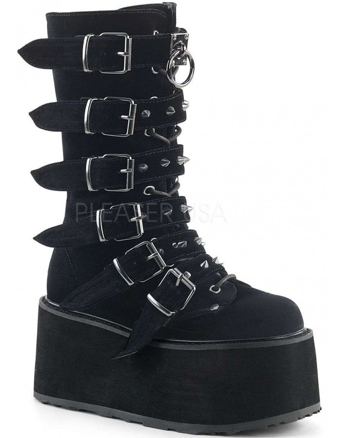 black platform boots goth