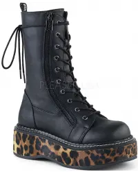 Emily Leopard Platform Mid-Calf Boots
