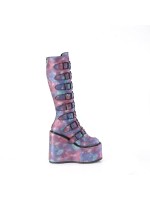 Swing Buckled Galaxy Womens Platform Boots