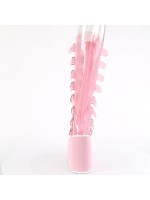 Swing Transparent Pink Womens Platform Boots