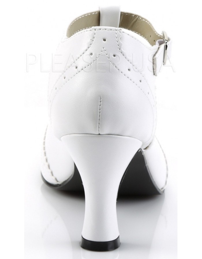 white flapper shoes