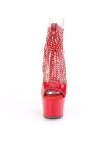 Adore Red Heels Mesh Platform Bootsie