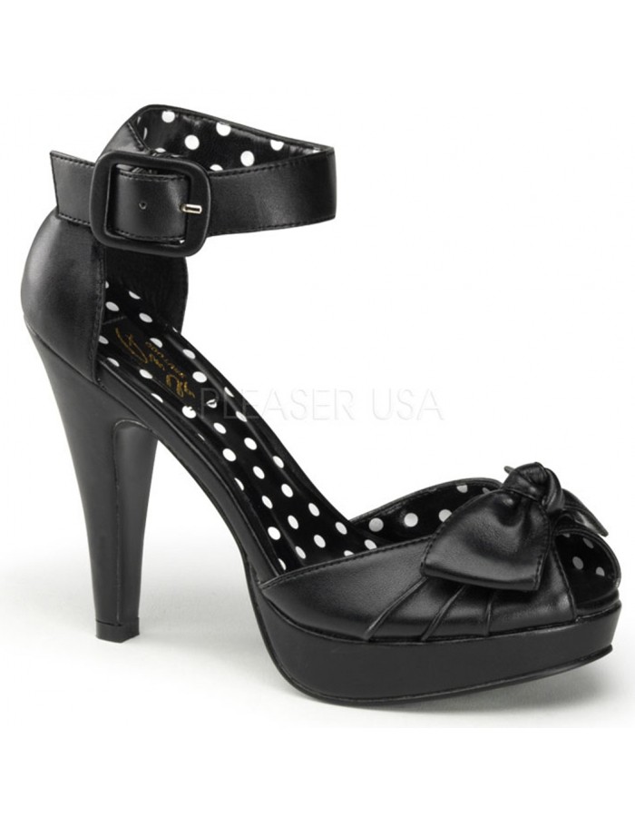 black 50s heels