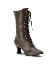 Brown Victorian Ankle Boots