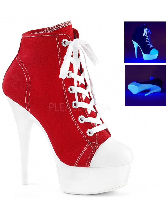 red white heels