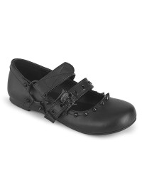 Mary Janes with Skull Buckle Flat Shoes