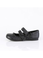 Mary Janes with Skull Buckle Flat Shoes