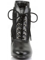 Victorian Dame Black Ankle Boots