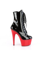 Red Platform Adore Black Ankle Boots