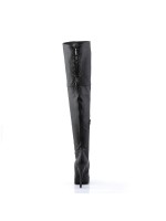 Indulge Leather Thigh High Platform Boots