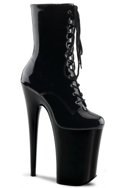 5 inch black platform heels
