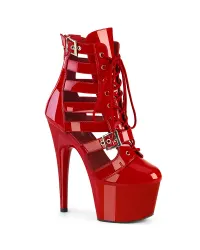 Adore Red Cage Strap Platform Bootie