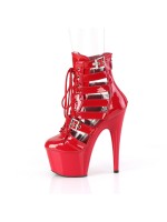 Adore Red Cage Strap Platform Bootie