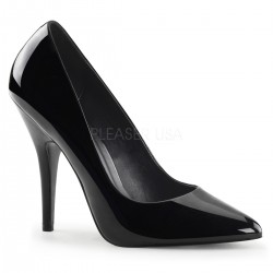 Black 5 Inch Heel Seduce Stiletto Pump