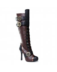 Quinley Steampunk Brown Boots