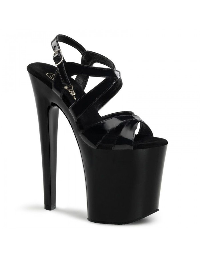 black 2 inch heel sandals